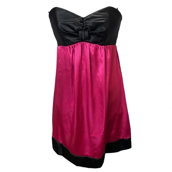 pink top black bottom dress Black Lace Top Pink Rosy 3D Floral Tulle Strapless Ankle Length Prom Dresses, CP1163 US4 / As Pic / Maxi